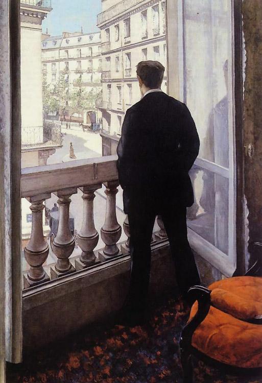 Gustave Caillebotte Young Man at His Window (nn02) France oil painting art
